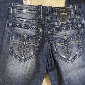 Rock Revival Benjamin Straight Denim Men's Size 32 x 34 NEW